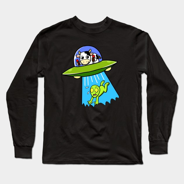 Reverse Abduction Long Sleeve T-Shirt by WildSloths